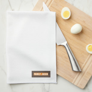 Individuelle Name Monogramm moderne Design Trendwe Geschirrtuch