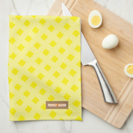 Individuelle Name-Monogramm-Muster Geschirrtuch