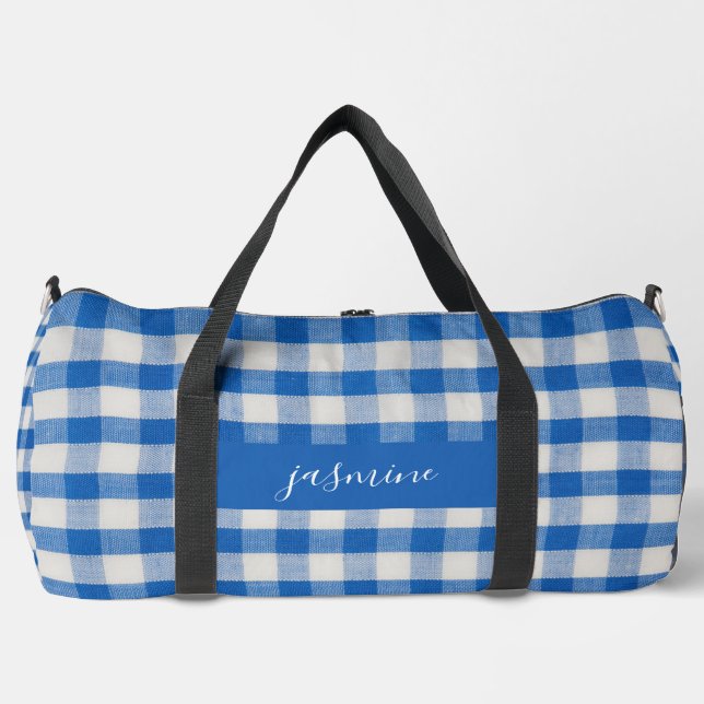 Individuelle Name-Monogramm-Trockenbeutel Duffle Bag (Vorderseite)