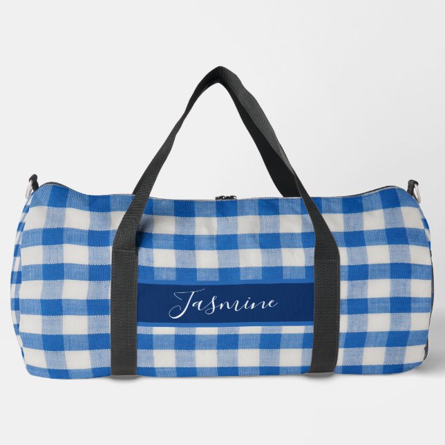 Individuelle Name-Monogramm-Trockenbeutel Duffle Bag (Vorderseite)