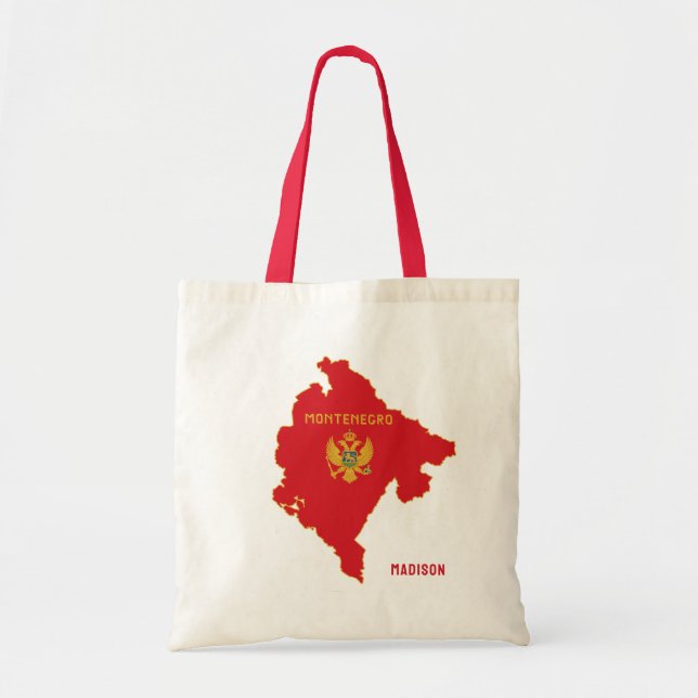 Individuelle Name Montenegro Tragetasche (Vorne)
