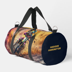 Individuelle Name Motocross Duffle Bag