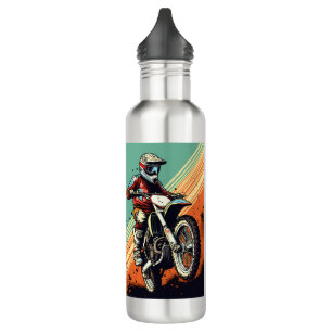 Individuelle Name Motocross Edelstahlflasche