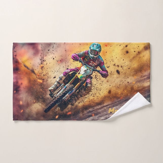 Individuelle Name Motocross Handtuch (Handtuch)