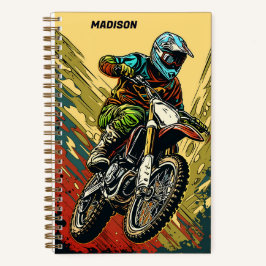 Individuelle Name Motocross Notizbuch
