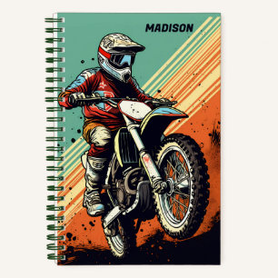 Individuelle Name Motocross Notizbuch