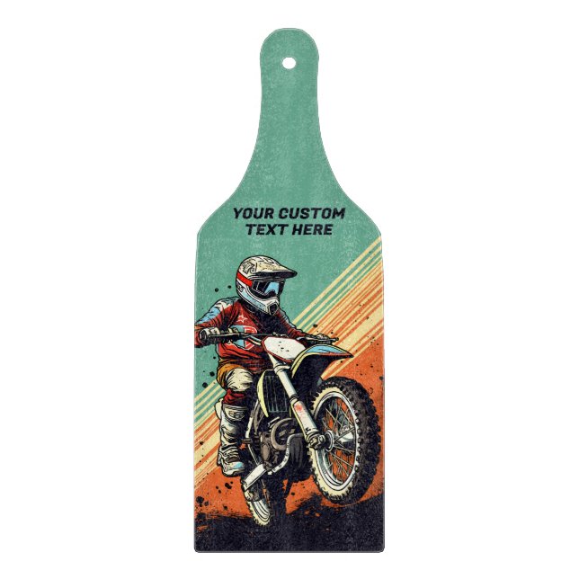 Individuelle Name Motocross Schneidebrett (Vorderseite)