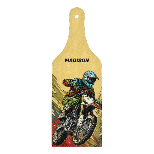 Individuelle Name Motocross Schneidebrett (Vorderseite)