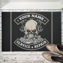 Individuelle Name-Motorradgarage