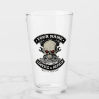 Individuelle Name-Motorradgarage