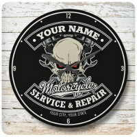 Individuelle Name-Motorradgarage