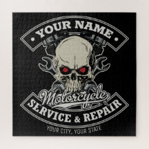 Individuelle Name-Motorradgarage