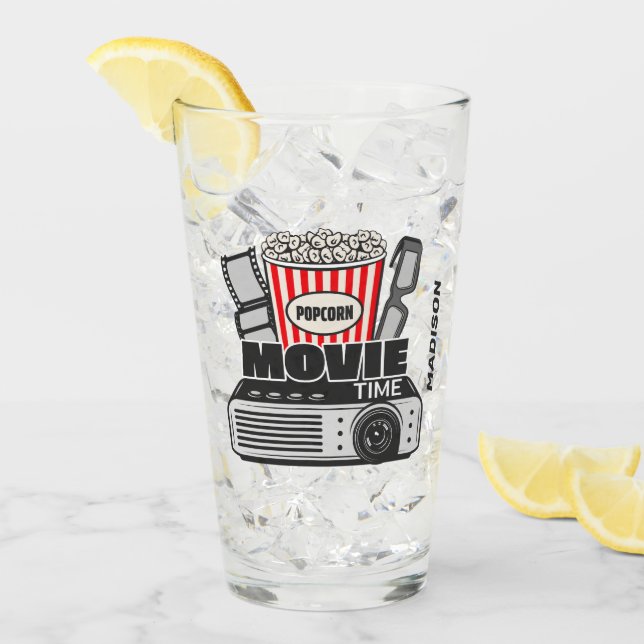 Individuelle Name Movie Time Glas (Vorderseite Ice)