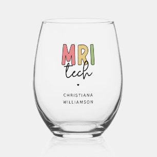 Individuelle Name MRI Tech Geschenke von MRT-Tec Weinglas Ohne Stiel