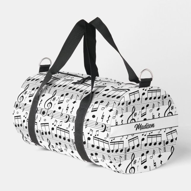 Individuelle Name Music Illustration Duffle Bag (Linke Seite)
