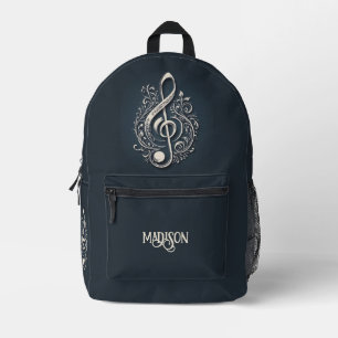 Individuelle Name Musical Clef Hinweis Bedruckter Rucksack
