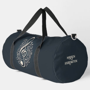 Individuelle Name Musical Clef Hinweis Duffle Bag