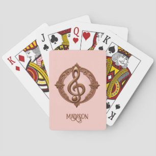 Individuelle Name Musical Clef Hinweis Spielkarten