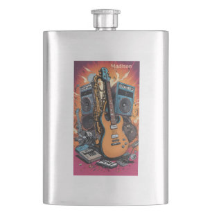 Individuelle Name Musikinstrumente Flachmann