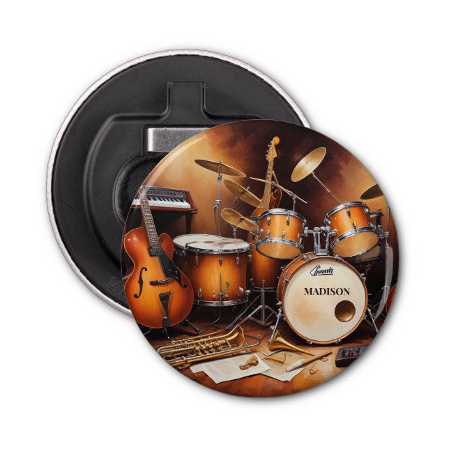 Individuelle Name Musikinstrumente Flaschenöffner (Vorderseite)