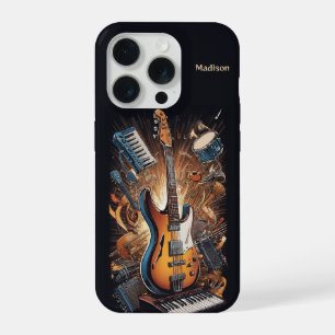 Individuelle Name Musikinstrumente iPhone 15 Pro Hülle