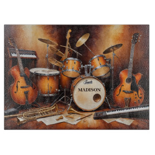 Individuelle Name Musikinstrumente Schneidebrett