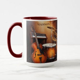 Individuelle Name Musikinstrumente Tasse
