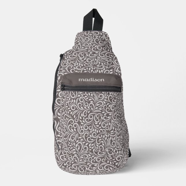 Individuelle Name-Muster Crossbody Bag (Vorderseite)