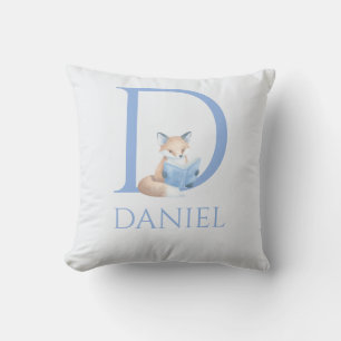 Individuelle Name My Little Fox liest ein Buch Kissen