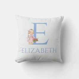 Individuelle Name My Little Girl mit Himbeeren Kissen