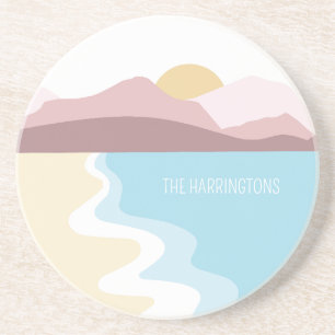 Individuelle Name Nature Illustration Getränkeuntersetzer