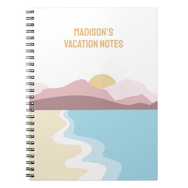 Individuelle Name Nature Illustration Notizblock (Vorderseite)