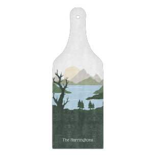 Individuelle Name Nature Illustration Schneidebrett