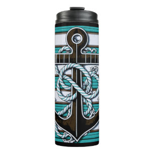 Individuelle Name Nautical Anchor Thermosbecher