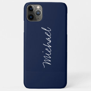 Individuelle Name Navy Blue Case-Mate iPhone Hülle
