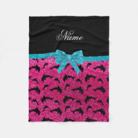 Individuelle Name Neon Hot Rosa Glitzer Delphine B