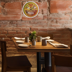 Individuelle Name Neonale Pizzeria Locarno Uhr