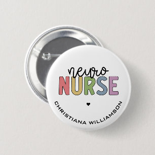 Individuelle Name Neuro Nurse Neuroscience Geschen Button