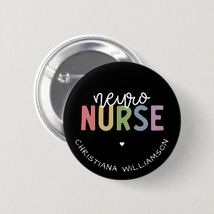 Individuelle Name Neuro Nurse Neuroscience Geschen Button