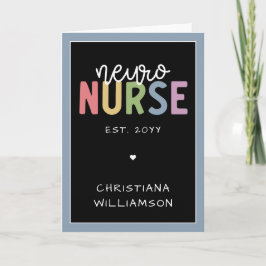 Individuelle Name Neuro Nurse Neuroscience Nurse Karte
