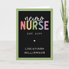 Individuelle Name Neuro Nurse Neuroscience Nurse Karte