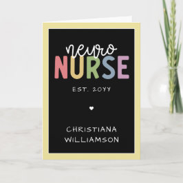 Individuelle Name Neuro Nurse Neuroscience Nurse Karte