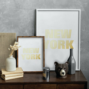 INDIVIDUELLE NAME   NEW YORK GOLD FOLIENDRUCKE