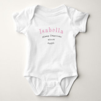 Individuelle Name Niedlich Baby Girl Pink Gray Typ Baby Strampler