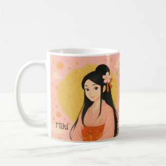 Individuelle Name Niedlich Girl's japanische Kimon Kaffeetasse