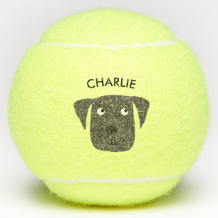 Individuelle Name Niedlich Hund Tennisbälle