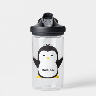 Individuelle Name Niedlich Pinguin Trinkflasche