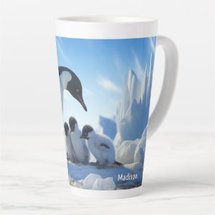 Individuelle Name Niedlich Pinguine Milchtasse