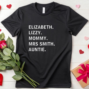 Individuelle Name Niedlich Womens Nickname Sister  T-Shirt