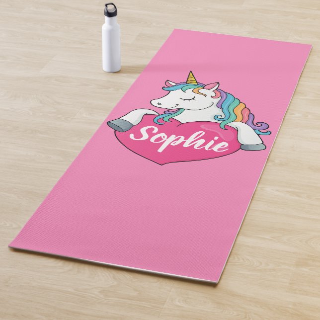 Individuelle Name, Niedliche Einhorn Yoga Mat Yogamatte (Beispiel)